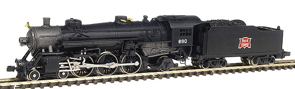 Steam 4-6-2 USRA Pacific w/Standard Tender - Powered -- Rock Island