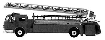 Aerial ladder fire truck