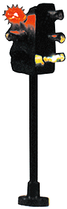 Lighted Traffic Lights -- Six-Way