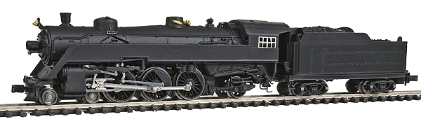 Steam Semi-Streamlined 4-6-2 w/Tender -- Undecorated