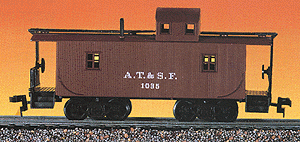 32' Wood Caboose -- Santa Fe