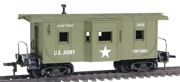 Bay Window Caboose -- US Army (Olive Drab)