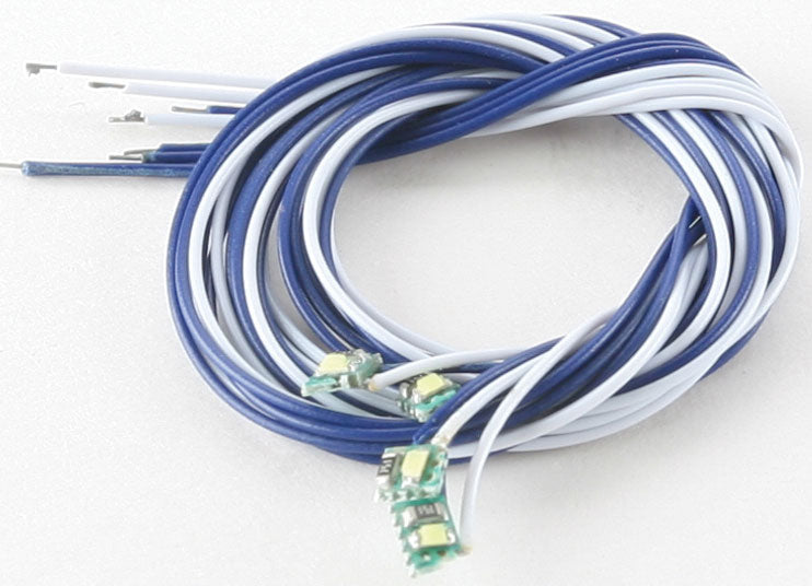 Mini LED w/10" 25.4cm Wire Leads 4-Pack - Light Genie(TM) -- White