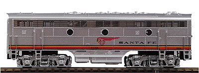Diesel EMD F7B Powered - Decoder-Equipped w/Metal Parts -- Atchison Topeka & Santa Fe #312A