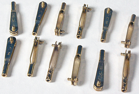 Blue Point(TM) Turnout Controller Accessories -- Clevis (2-56 x 1" Threads), pkg(12)