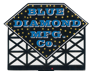 Animated Neon Billboards -- Blue Diamond Mfg. Co. 3-3/4 x 3"