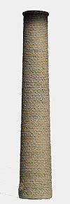 Chimneys (One-Piece, Painted Plaster Castings) -- Round (yellow)