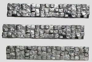 Crushed Aluminum Bales (One-Piece, Painted Plaster Castings) -- For Model Die Casting 50' Gondola pkg(3)