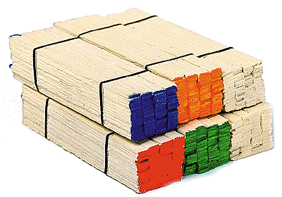 Banded Lumber Stack -- Red Ends pkg(2)