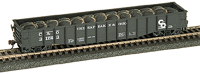 Rebar & Coiled Steel Rod Loads (One-Piece, Painted Plaster Castings) -- For Athearn 50' Gondola-1