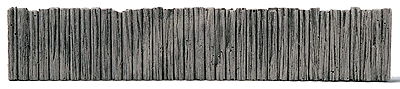 Retaining Walls (One-Piece, Painted Plaster Casting) -- Rotted Pilings