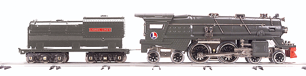 Tinplate Steam 400E Standard Gauge Engine w/Proto-Sound 2.0 -- Gray w/Nickle