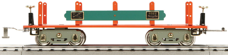 Lionel Corp. #4022 Machine Car - 3-Rail Standard Gauge - Ready to Run -- American Flyer Lines (orange, green)