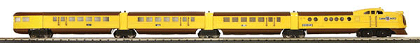 Lionel Corp. City of Denver Passenger Train Only - 3-Rail w/Proto-Sound 3.0 -- 1 Each Locomotive, Coach & Observation Union Pacific (yellow, brown)-1