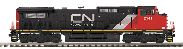RailKing Premier Diesel GE Dash 8-40CW, Proto-Sound 3.0 & DCS Scale Wheels -- Canadian National (black, red, white, Web Site Logo)