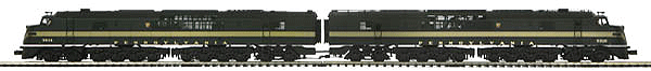 Premier Diesel Baldwin DR-12-8-1500/2 Centipede A-A Set 3-Rail w/Proto-Sound 3 -- Pennsylvania Railroad #5818, 5834 (Brunswick Green, 5 Stripe)