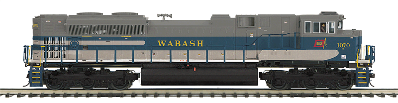 EMD SD70ACe - Scale 3-Rail w/Proto-Sound 3.0 - Premier -- Norfolk Southern #1070 (Wabash Heritage Scheme, blue, gray,)
