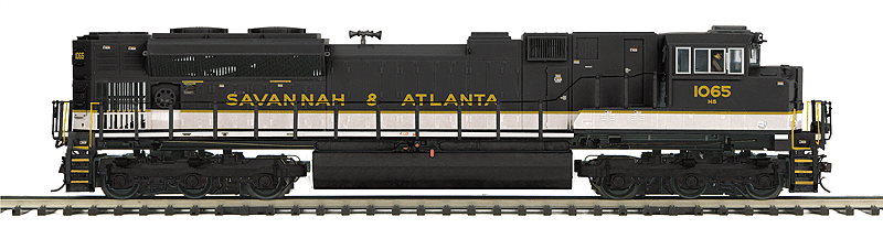 EMD SD70ACe - Scale 3-Rail w/Scale Wheels & Proto-Sound 3.0 - Premier -- Norfolk Southern #1065 (Savannah & Atlanta Heritage, black, white)