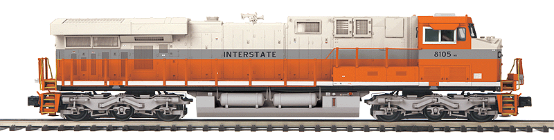 GE ES44AC - sCALE 3-Rail w/Scale Wheels & Proto-Sound 3.0 - Premier -- Norfolk Southern #8105 (Interstate Heritage, cream, gray, orange)