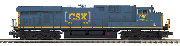 GE ES44AC - 3-Rail w/Proto-Sound 3.0 & Scale Wheels - Premier(R) -- CSX (blue, yellow, How America Moves Logo)