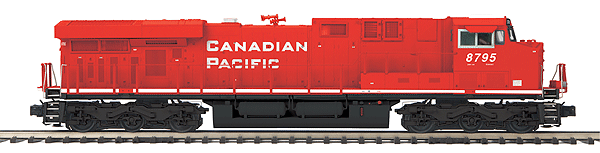 GE ES44AC - 3-Rail w/Proto-Sound 3.0 & Scale Wheels - Premier(R) -- Canadian Pacific (red, black, white, Large Lettering)