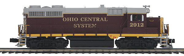 EMD GP35 - 3-Rail w/Proto-Sound 3.0 & Hi-Rail Wheels - Premier(R) -- Ohio Central (maroon, gray, yellow)