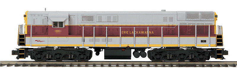 FM H24-66 Trainmaster w/Proto-Sound 3.0 - 3-Rail - Premier(R) -- Erie Lackawanna #1861 (gray, maroon, yellow)
