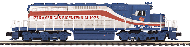 EMD SD40-2 - 3-Rail w/Proto-Sound 3.0 Hi-Rail Wheels - Premier(R) -- Milwaukee Road-1