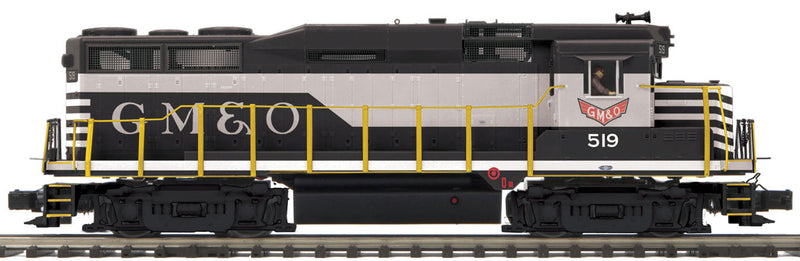 EMD GP30 - 3-Rail w/Proto-Sound 3.0 & Hi-Rail Wheels - Premier(R) -- Gulf, Mobile & Ohio #519 (black, white, red)