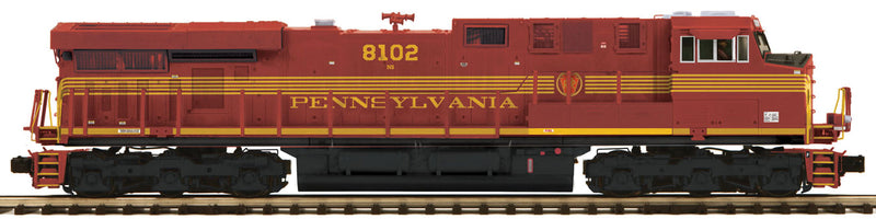 GE ES44AC - 3-Rail w/Proto-Sound 3.0 & Hi-Rail Wheels - Premier(R) -- Norfolk Southern #8102 (Pennsylvania Heritage, Tuscan Red, 5-Stripe)