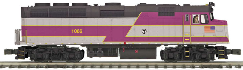 EMD F40PH - 3-Rail w/Hi-Rail Wheels & Proto-Sound 3.0 -- Massachusetts Bay Transportation Authority MBTA #1066