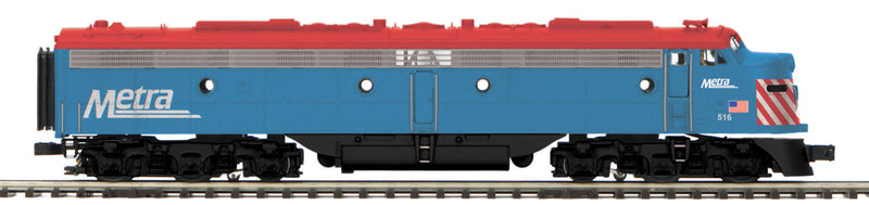 EMD E8A - 3-Rail - Non-Powered - Premier -- Metra 516