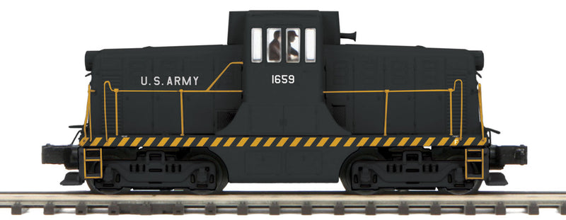 GE 44 Tonner Phase 3 - 3-Rail with Hi-Rail Wheels - Proto-Sound 3.0 - Premier -- U.S. Army 1659