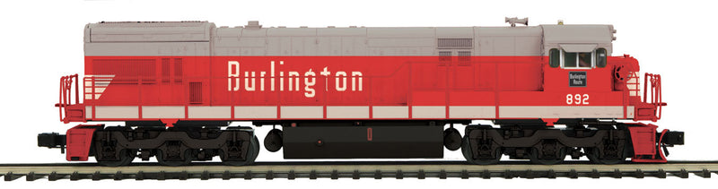GE U30C - 3-Rail with Hi-Rail Wheels - Proto-Sound 3.0 - Premier -- Chicago, Burlington & Quincy 892