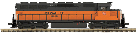 Premier Diesel SD45 Low Hood w/Scale Wheels, Powered w/Proto-Sound 2.0 -- Milwaukee Road