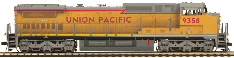 Premier Diesel GE Dash 8 w/Proto-Sound 2.0, DCS(TM) & Smoke -- Hi-Rail Wheels Union Pacific (Armour Yellow, gray)