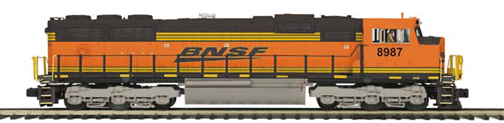 Premier Diesel SD70Mac, Powered w/Proto-Sound 2.0, Hi-Rail Wheels -- Burlington Northern Santa Fe (Pumpkin)