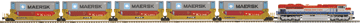 Premier Speciality Diesel Freight Set, Powered w/Proto-Sound 2.0 -- SD70M-2 Florida East Coast w/5 Twin Stack Cars w/Containers