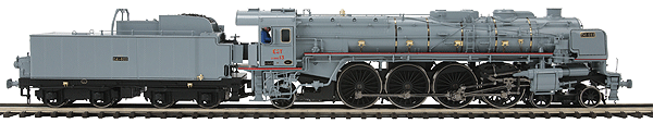 Premier Steam Era II Class 241A Powered w/Proto-Sound 2.0 & Scale Wheels -- French National Railways SNCF