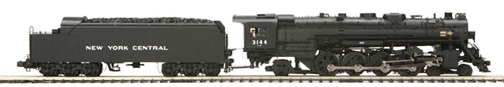 Premier Steam L-4b 4-8-2 Mohawk w/Proto-Sound 2.0, DCS(TM) & Smoke -- Roller Bearing Rod Version w/Scale Wheels New York Central #3148