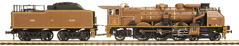 Premier Steam 4-6-2 Pacific w/Proto-Sound(R) 3.0 & Hi-Rail Wheels - 3-Rail -- Orient Express #3.1192 (tan)
