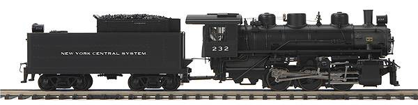 RailKing(R) Premier Steam 0-6-0 w/Proto-Sound 3.0 & DCS Hi-Rail Wheels -- New York Central #232 (black)
