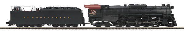 RailKing(R) Premier Steam J-1 2-10-4 w/Proto-Sound 3.0 & DCS - Scale Wheels -- Pennsylvania Railroad #6468 (black, graphite, Tuscan)
