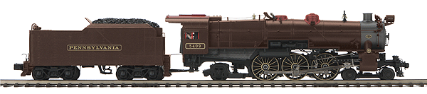 RailKing(R) Premier Steam 1928 K-4s 4-6-2 w/Proto-Sound 3.0.- Scale Wheels -- Pennsylvania Railroad #5409 (Tuscan, graphite)
