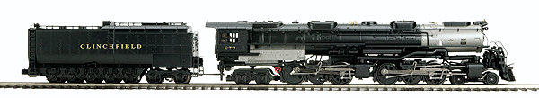 RailKing(R) Premier Steam 4-6-6-4 Challenger w/Proto-Sound 3.0 & DCS - 3-Rail -- Clinchfield #673 (black, silver)