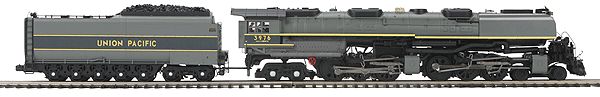 RailKing Premier Steam 4-6-6-4 Challenger w/Proto-Sound 3.0 & DCS Scale Wheels -- Union Pacific #3976 (2-Tone Gray, yellow Stripes)