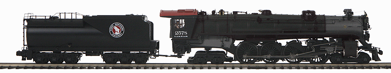 Class S2 4-8-4 Northern w/Proto-Sound 3.0 & Scale Wheels - 3-Rail - Premier(R) -- Great Northern #2578 (black, graphite)