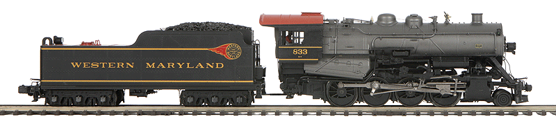 Class H-9 2-8-0 Consolidation - 3-Rail w/Proto-Sound 3.0 Hi-Rail Wheels Premie -- Western Maryland