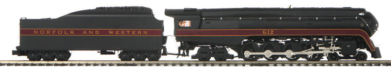 Class J 4-8-4 - 3-Rail w/Proto-Sound 3.0 & Hi-Rail Wheels - Premier(R) -- Norfolk & Western #612 (black, maroon)