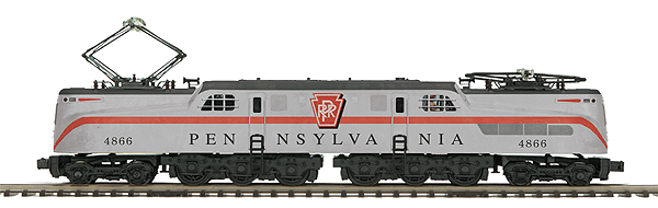 Premier GG1 Electric w/Proto-Sound(R) 2.0 - 3-Rail -- Pennsylvania Railroad #4866 (silver, red)